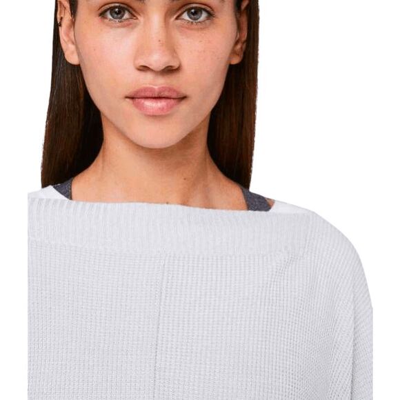 LULULEMON ATHLETICA Forward Flow Cape In Silver Fox/Alpine White Size OS - Picture 5 of 12